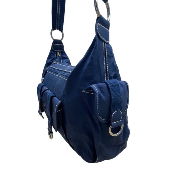 Travelon Navy Blue Nylon Multiple Pockets & Adjustable Strap Crossbody Bag Sz M - Picture 3 of 12